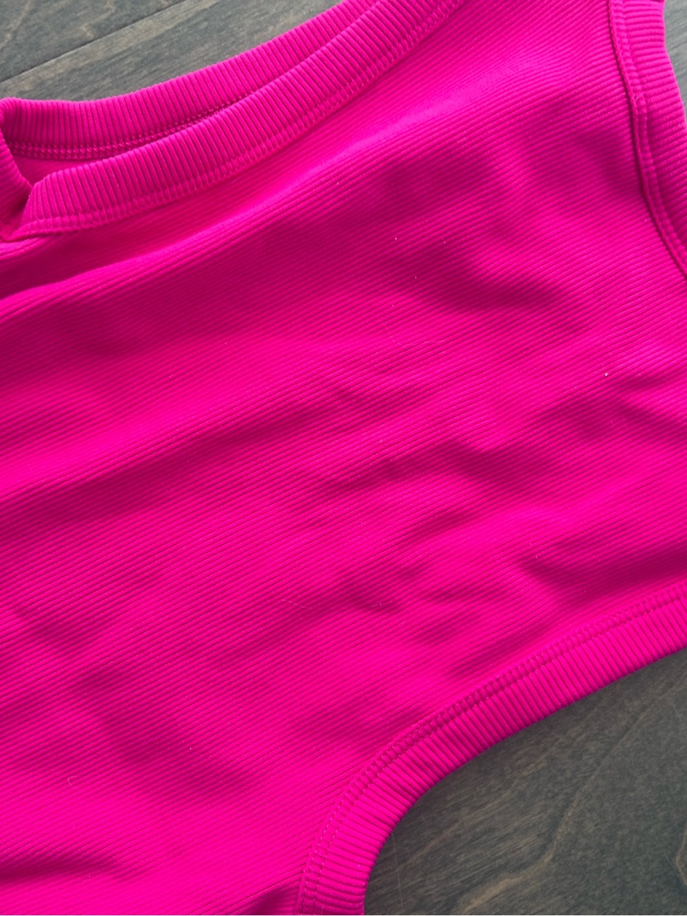 Babaton Pink Ribbed One-Piece - Picture 5 of 7